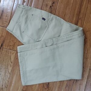 Patagonia Shop pants khaki canvas carpenter distressed